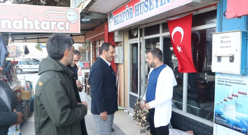 HÜDA PAR ALİAĞA, ŞAKRAN'DA ESNAF ZİYARETİNDE BULUNDU