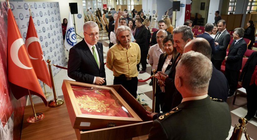 EÜ'de 57. Alay Temsili Sancağı törenle ziyarete açıldı