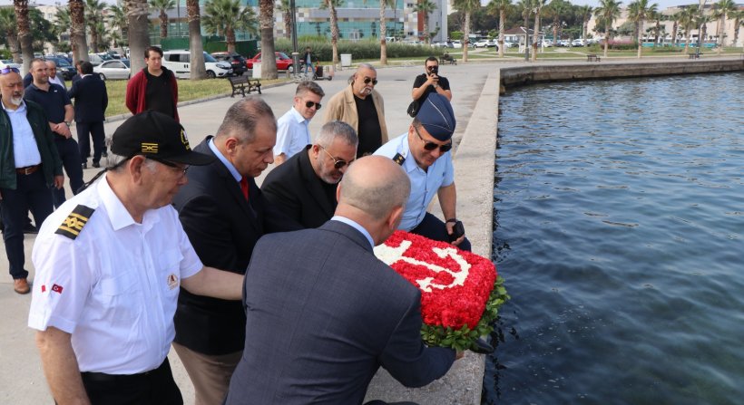 ALİAĞA'DA KILAVUZ KAPTANLARI HAFTASI'NDA MESLEK ŞEHİTLERİ ANILDI