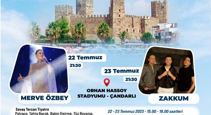 Festival heyecanı Çandarlı'da başlıyor