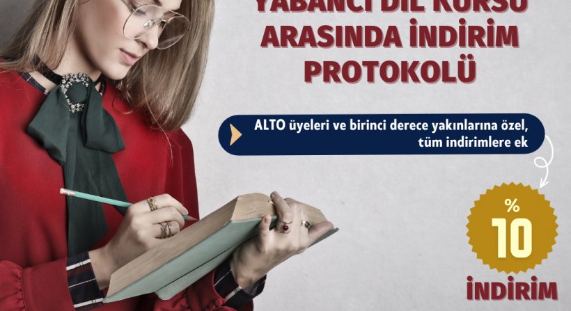 ALTO'dan Üyelerine İngilizce Eğitim Desteği