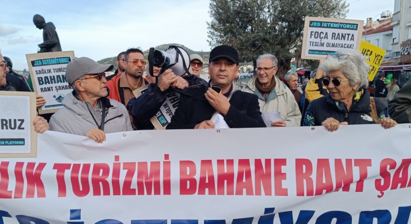 FOÇADA SAĞLIK TURİZMİ ADI ALTINDA JES PROJESİNE PROTESTO