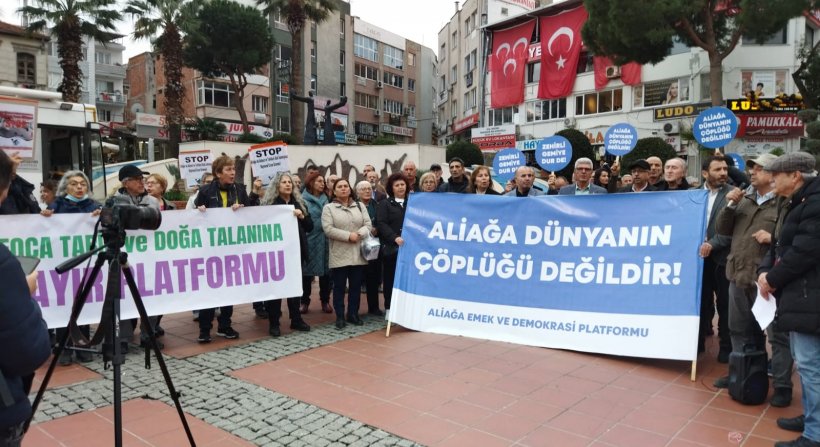 ALÇEP VE ALİAĞA DEMOKRASİ PLATFORMU  Raynond Croze ADLI GEMİ HAKKINDA BASIN AÇIKLAMASI YAPTI