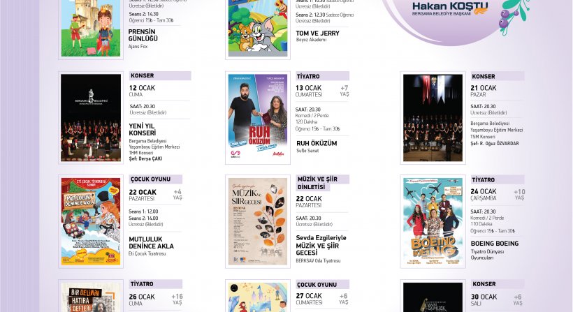 BERGAMA, YENİ YILIN İLK AYINDA SANAT ETKİNLİKLERİYLE BULUŞACAK