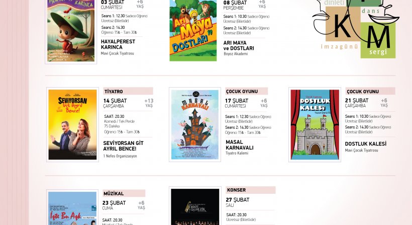 BERGAMA, ŞUBAT AYI KÜLTÜR MERKEZİ ETKİNLİK TAKVİMİ AÇIKLANDI