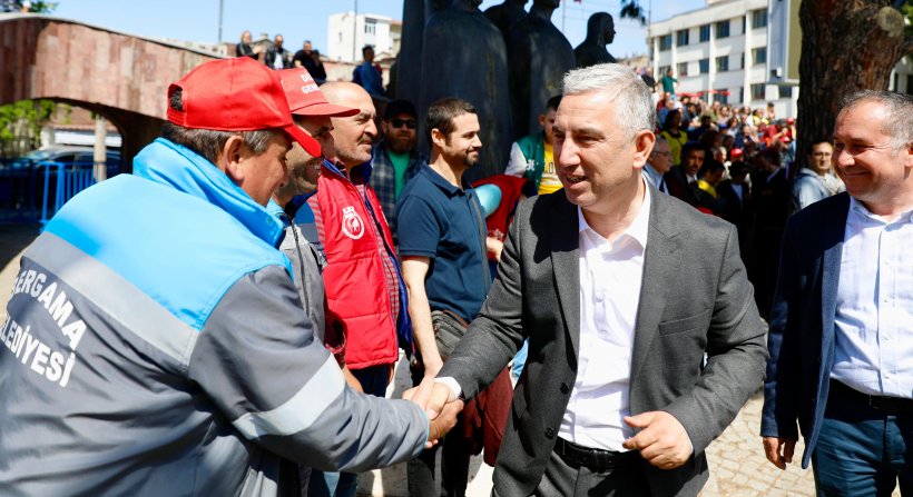 İŞÇİNİN VE EMEKÇİNİN BAYRAMI BERGAMA'DA KUTLANDI