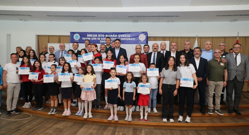 DENİZİ ANLATTILAR İMEAK DTO ALİAĞA'DAN ÖDÜLLERİ ALDILAR