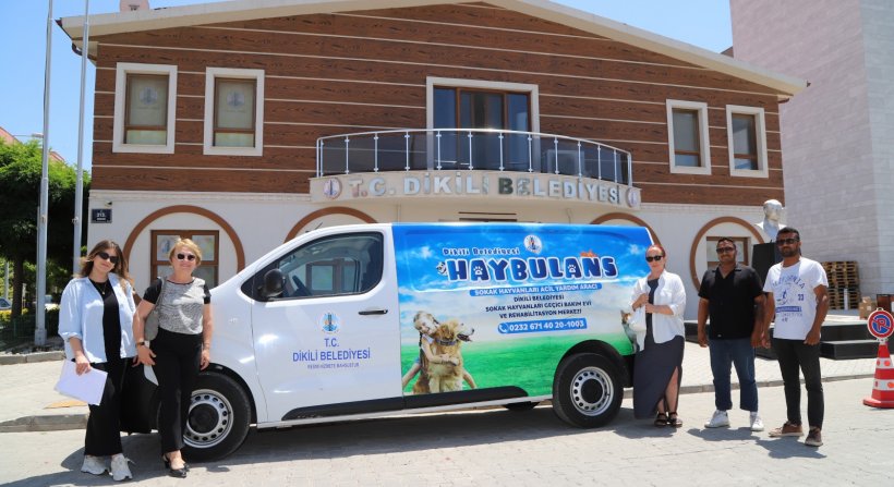 Dikili Belediyesi'nden can dostlara HAYBULANS hizmeti