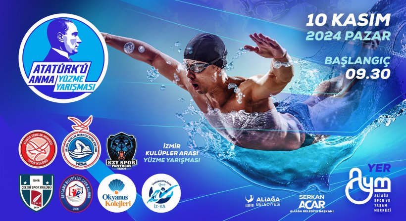 Genç Yüzücüler Aliağa'da Atatürk Anısına Yarışacak