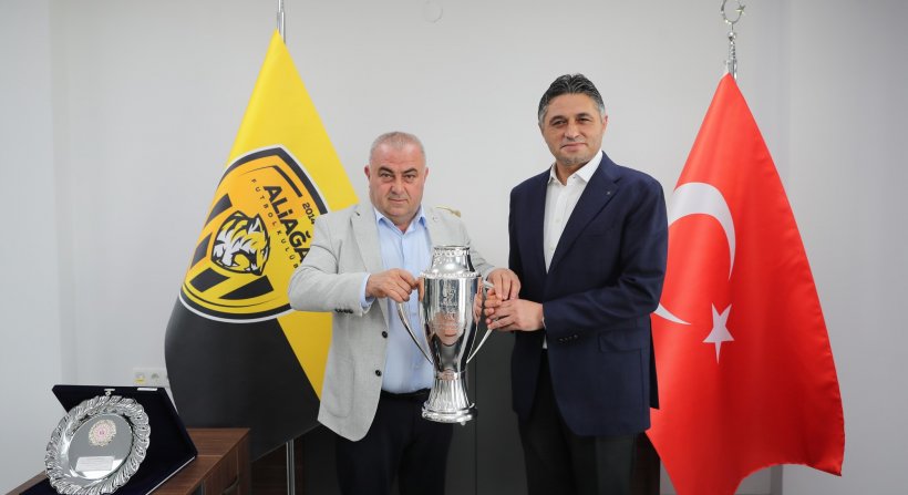 Aliağaspor FK, Şampiyonluk Kupasını Aldı