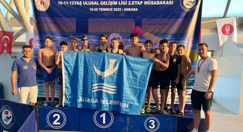 Aliağalı Yüzücüler Ankara'da Göz Doldurdu