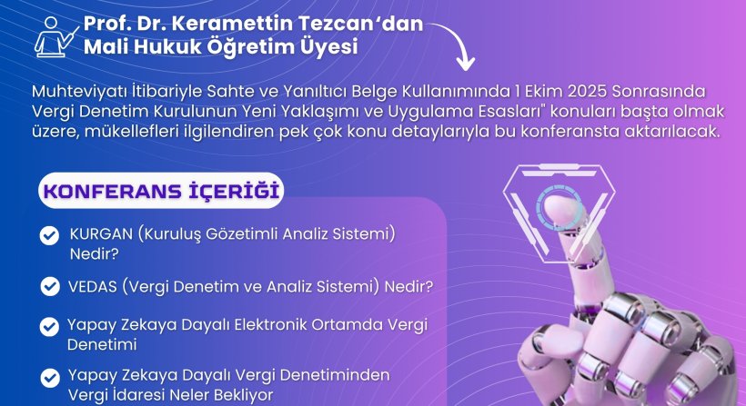 MALİYENİN VERGİ DENETİMİNDE YENİ GÖZÜ: "YAPAY ZEKA”